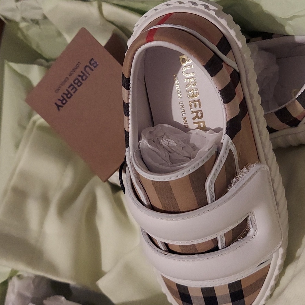 Little Kid's & Kid's Mark Low-Top Check Sneakers - Archive Beige - Size 9.5 (Chi - Picture 5 of 6